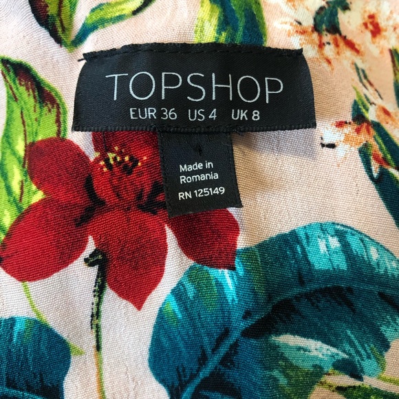 Topshop Women's Pink Hawaiian Floral Cami - Picture 4 of 5